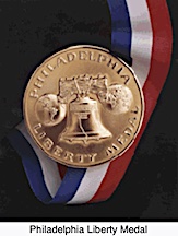 Pope Leo accepts “NCC Liberty Medal”